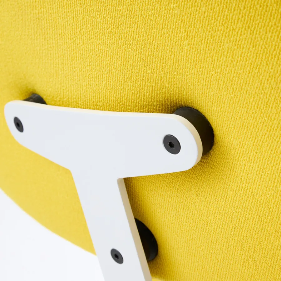 raawii Lounge chair Light grey / Stoffbezug yellow Online