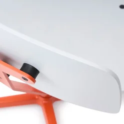 raawii Lounge chair Orange / Sitzschale light grey Best