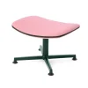 raawii Ottoman Dark green / Stoffbezug pink Discount