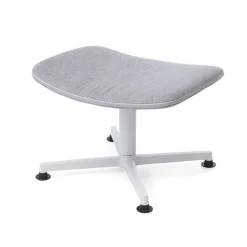 raawii Ottoman Light grey / Stoffbezug re-wool grey Outlet