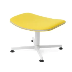 raawii Ottoman Light grey / Stoffbezug yellow Best