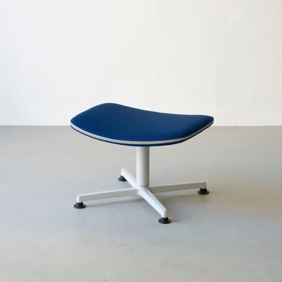 raawii Ottoman Light grey / Stoffbezug Blue New