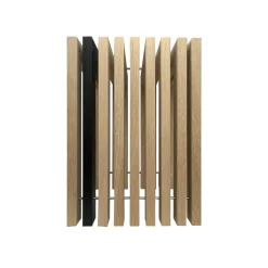 Raumgestalt Hocker Eichenlamellen Natur + 1 Lamelle schwarz Hot