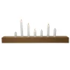 Raumgestalt Kerzenhalter Brennholz Eiche dunkel 60x5x5 cm Outlet
