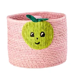 Rice Aufbewahrungskorb Rund Hellrosa Apfel Outlet