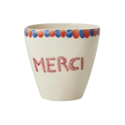 Rice Becher Keramik oval handbemalt MERCI 300 ml Fashion