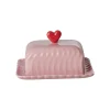 Rice Butterdose Keramik Red Heart Pink Hot