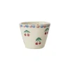 Rice Espresso-Tasse Keramik oval handbemalt Cherries 70 ml Best