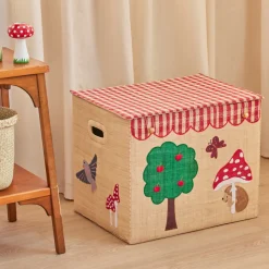 Rice Faltbarer Aufbewahrungskorb Happy Forest XL New