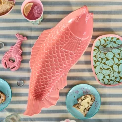 Rice Keramik Servierplatte Fish Coral Hot