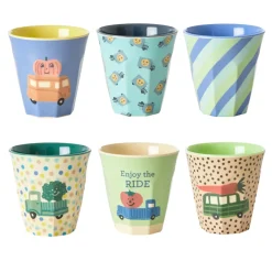 Rice Kinder Melamin Becher Klein Autos 6er-Set Best