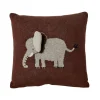 Rice Kissen Elephant mit 3D Details Chocolate Brown 30x30 Discount