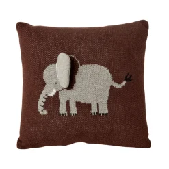 Rice Kissen Elephant mit 3D Details Chocolate Brown 30x30 Discount