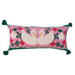 Rice Kissen gestrickt mit Schwan & Tassels Pink Online