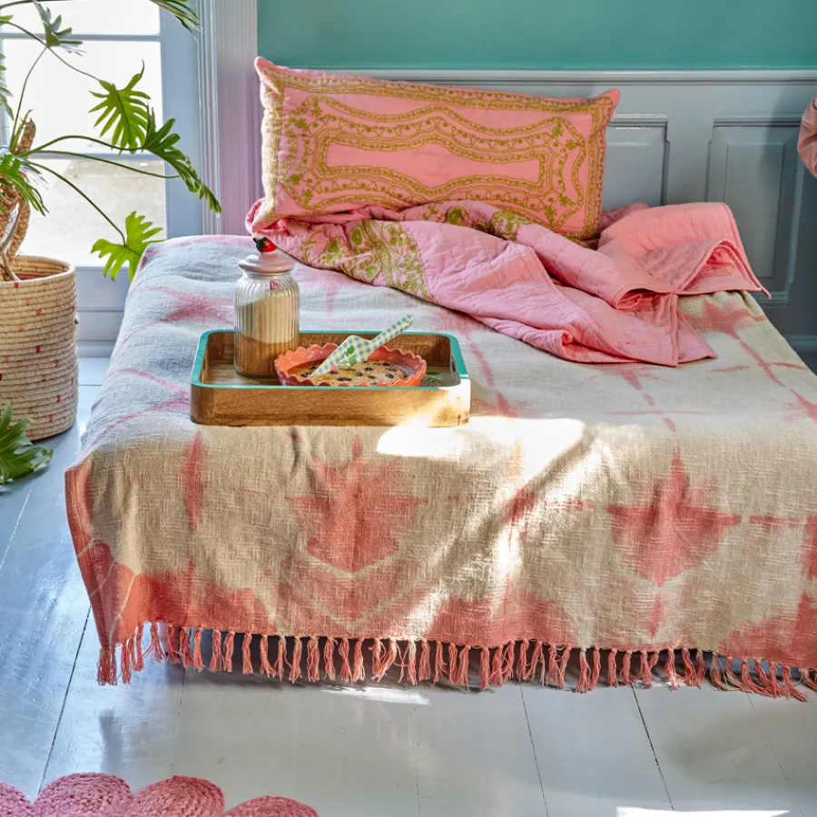 Rice Kissen Soft Pink Green bestickt 40x80 Best