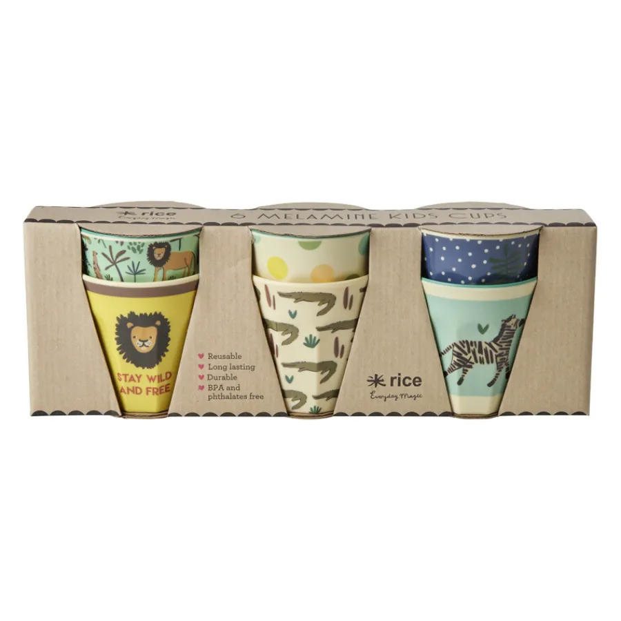 Rice Kleine Melamin Becher Jungle 6er-Set Online