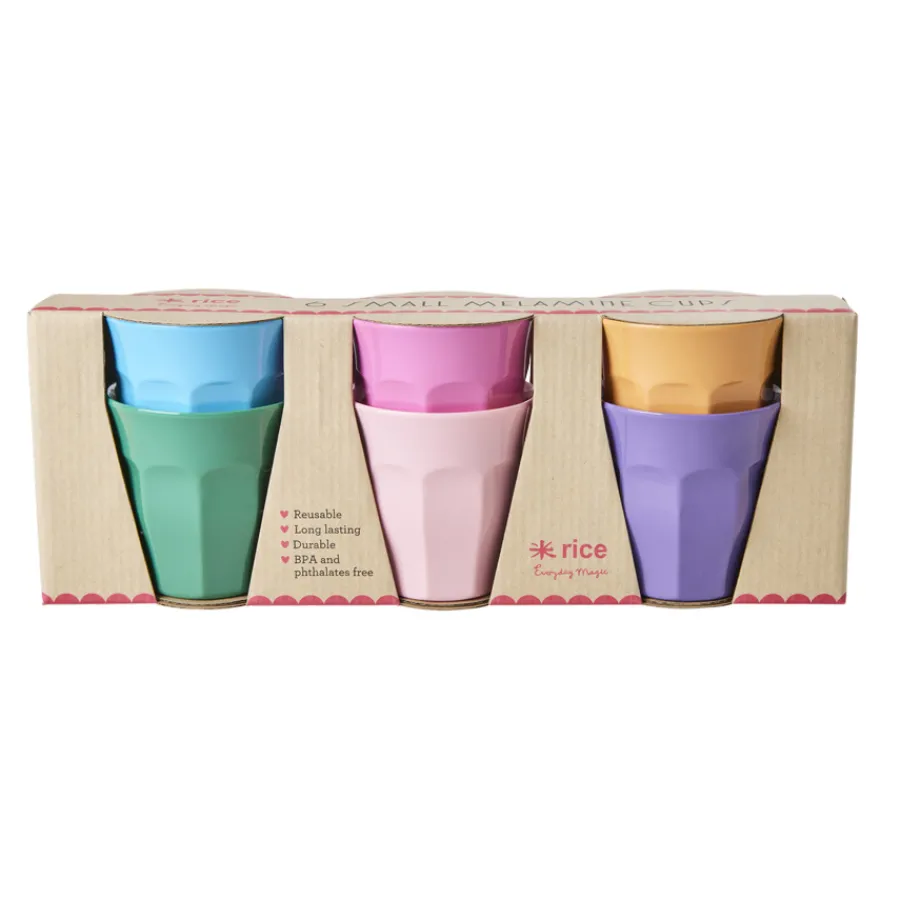 Rice Kleine Melamin Becher La Joie De Vivre 160 ml 6er-Set Discount