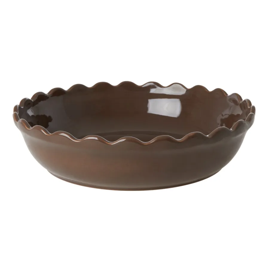 Rice Kuchenform Keramik Chocolate Brown L Clearance