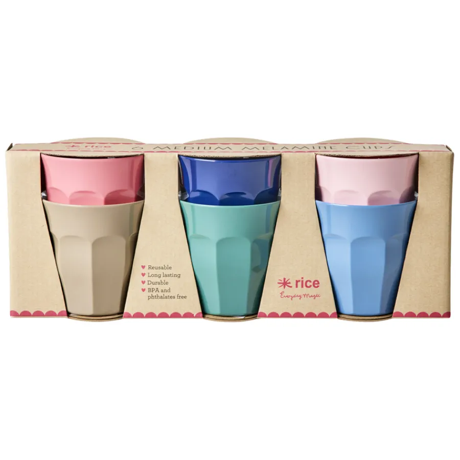 Rice Melamin Becher 'A New York Minute' Colors 250 ml 6er-Set Discount