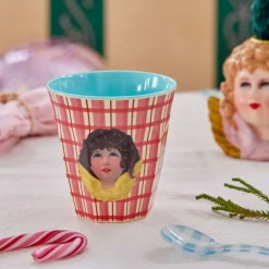 Rice Melamin Becher Angel Red Medium Fashion