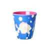 Rice Melamin Becher Fish Blue Two Tone Best