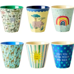 Rice Melamin Becher Funky Prints 6er-Set Sale