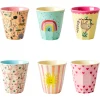Rice Melamin Becher Klein Funky Prints 6er-Set Fashion