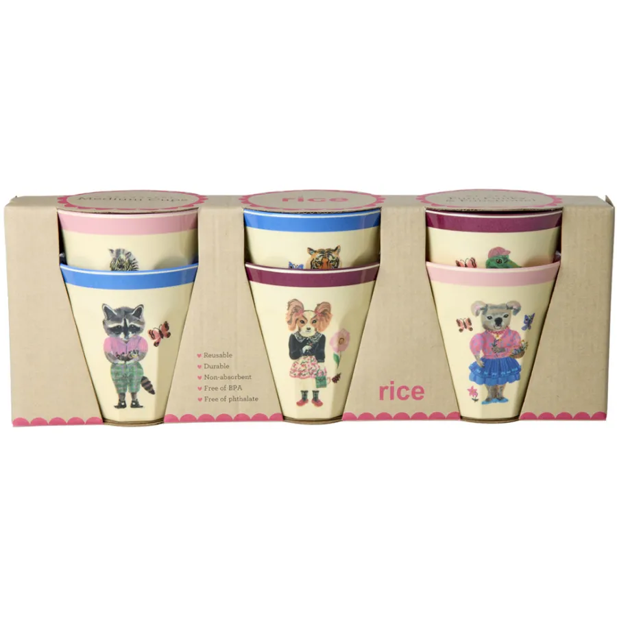 Rice Melamin Becher Nathalie Lété 250 ml 6er-Set Best