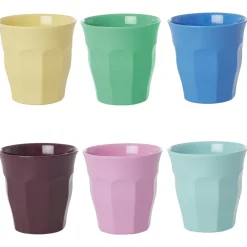 Rice Melamin Becher Show Your Colors 250 ml 6er-Set Hot