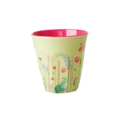 Rice Melamin Becher Summer Flowers Two Tone New
