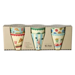 Rice Melamin Kinderbecher Fun Fair Mint 160 ml 6er-Set Best