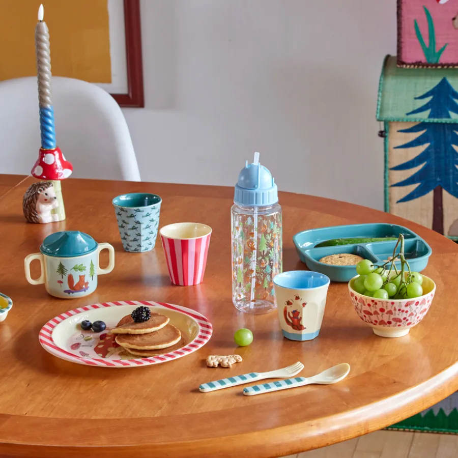 Rice Melamin Kinderbecher Blue Happy Forests 160 ml 6er-Set Outlet