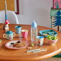 Rice Melamin Kinderbecher Pink Happy Forests 160 ml 6er-Set Fashion