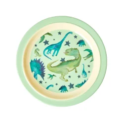 Rice Melamin Kinderteller Dino Fashion