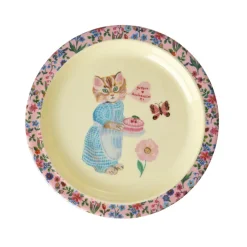 Rice Melamin Kinderteller Nathalie Lété Pink 22 cm Online