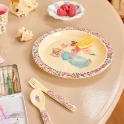 Rice Melamin Kinderteller Nathalie Lété Pink 22 cm Online