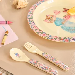 Rice Melamin Kinderteller Nathalie Lété Pink 22 cm Online