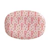 Rice Melamin Kleiner Teller Oval Pink Lobster Fashion