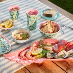 Rice Melamin Kleiner Teller Oval Seashell New