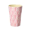 Rice Melamin Lattebecher Pink Lobster 400 ml New