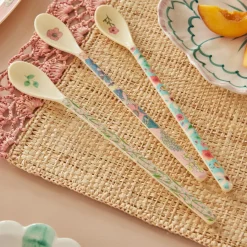 Rice Melamin Lattelöffel Flower 3er-Set Clearance