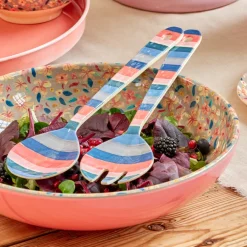 Rice Melamin Salatbesteck 'A New York Minute' Stripes Best