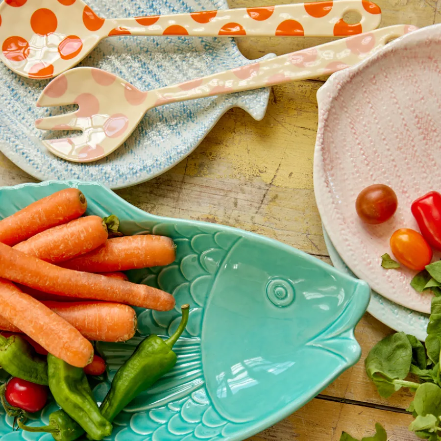 Rice Melamin Salatbesteck Pink Dots Sale