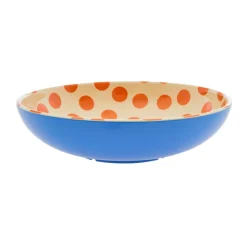 Rice Melamin Salatschüssel Orange Dots Two Tone Sale