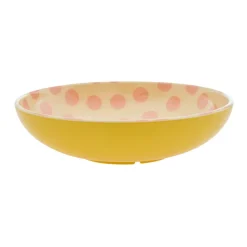 Rice Melamin Salatschüssel Pink Dots Two Tone Discount