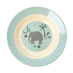 Rice Melamin Schüssel Kids Blue Jungle Animals Fashion