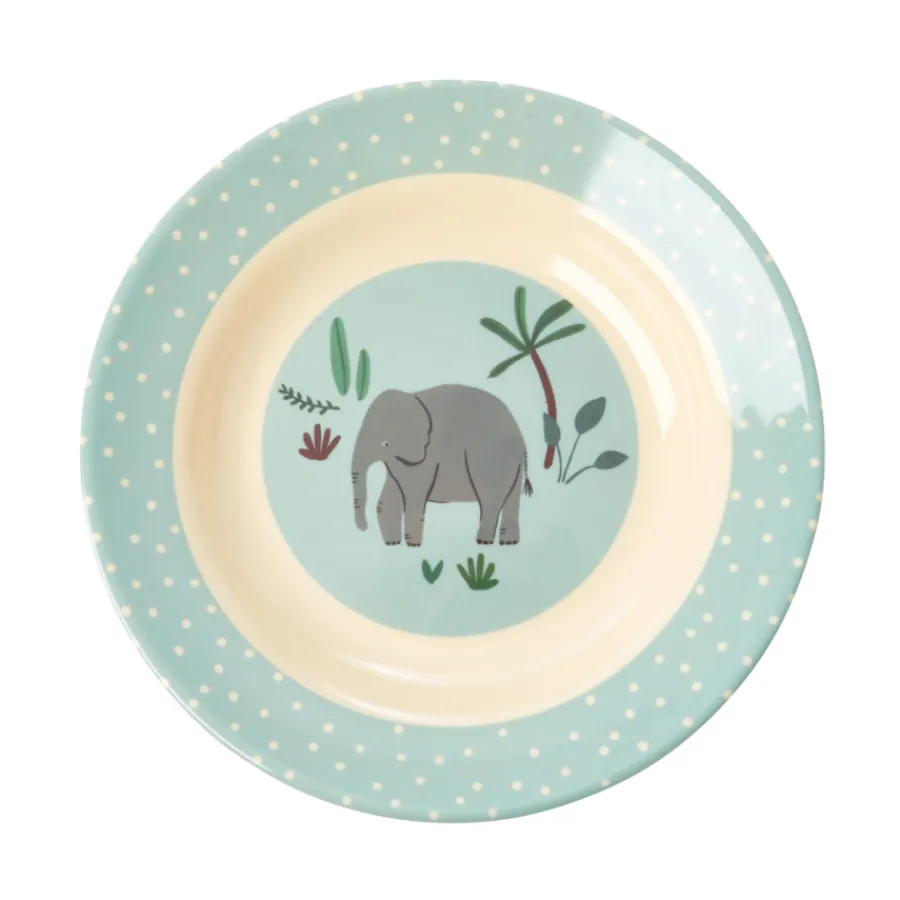 Rice Melamin Schüssel Kids Blue Jungle Animals Fashion