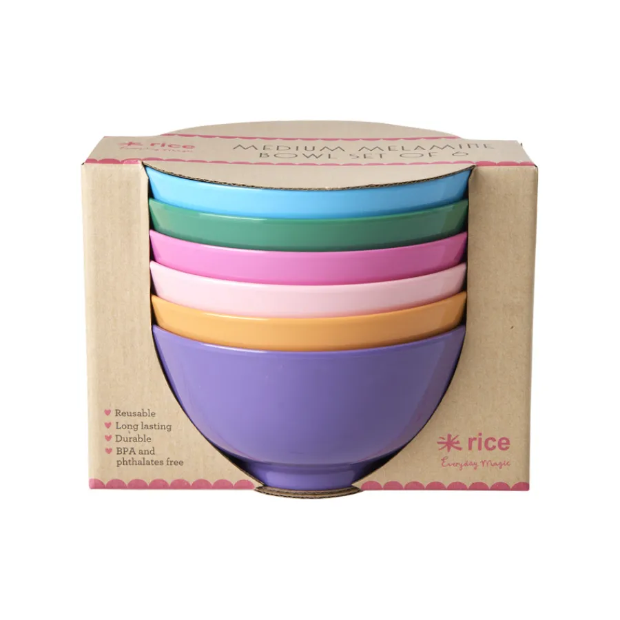 Rice Melamin Schüssel La Joie De Vivre 700 ml 6er-Set Clearance