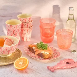 Rice Melamin Schüssel Pink Lobster 700 ml Fashion