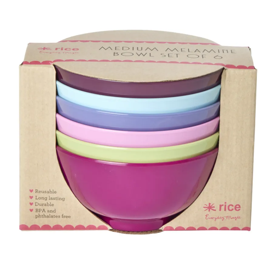 Rice Melamin Schüssel Viva La Vida Colors 6er-Set Discount